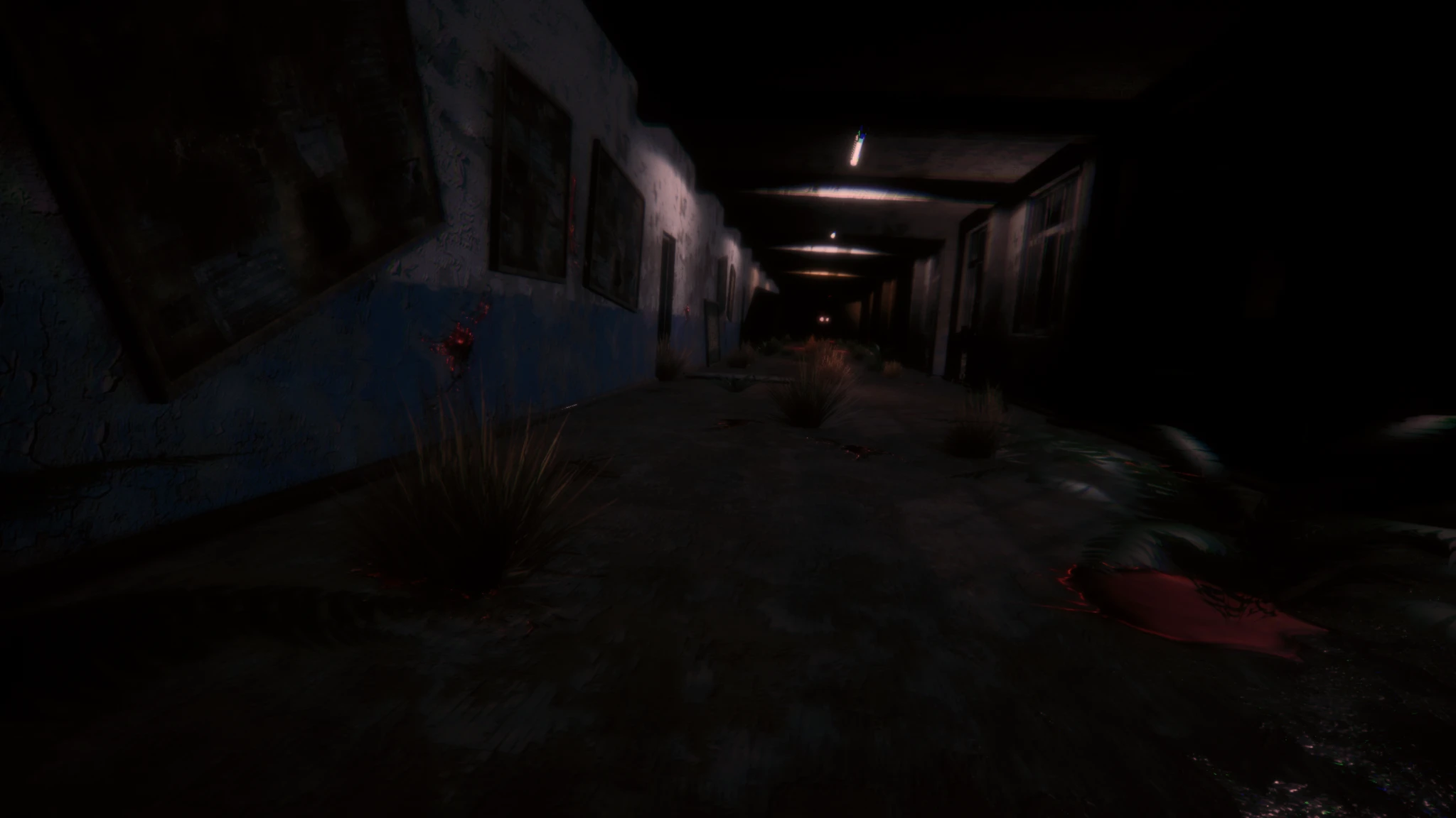 It's Just a Story — blood-marked hallway